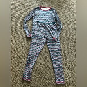 Cuddl Duds Blue and Pink Owl Print Top